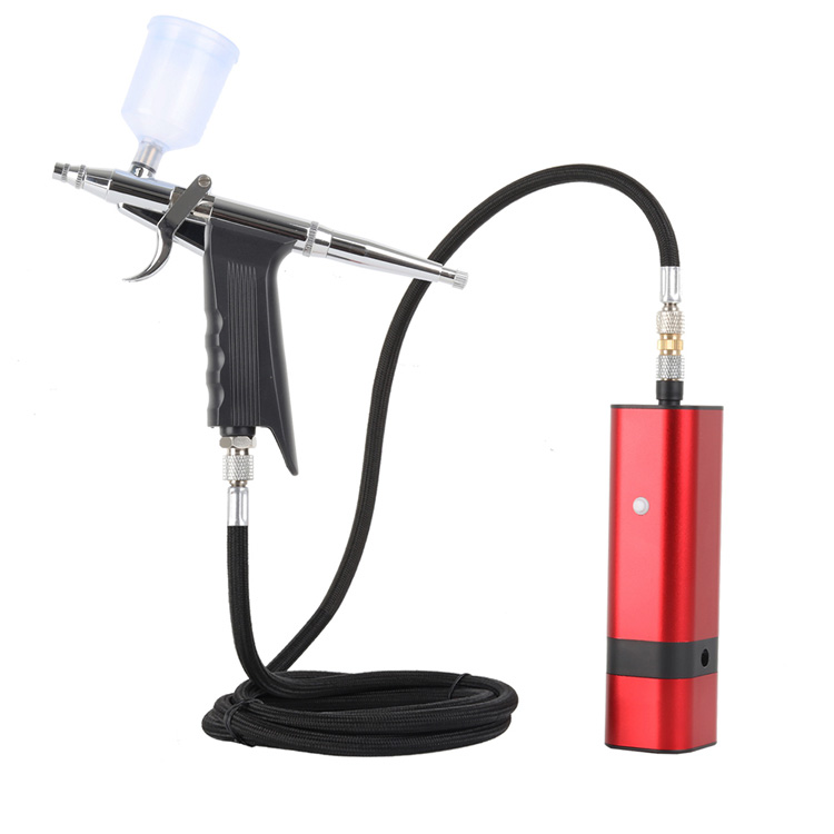 Trealamh Auto Airbrush le Corda Muirir USB le haghaidh Make Up