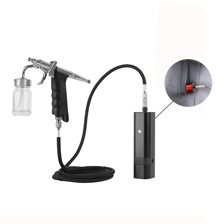 Auto Gan sreang Airbrush Make Up Kit le Taobh Feed Cup