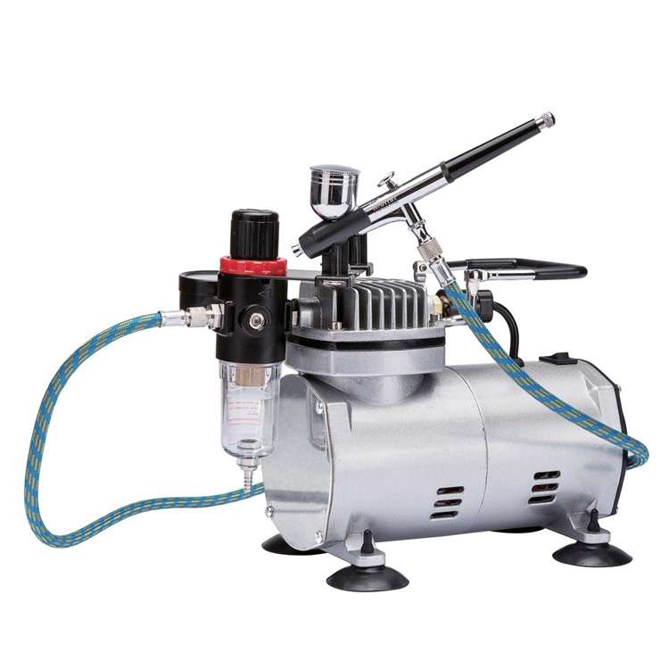 Kit Airbrush Cordáilte Comhbhrúiteoir Aeir Ard PSI